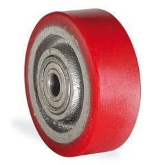 KAMA 200X50X20 DOR Pik Döküm Kasnkalı, Dökme Poliüretan Kaplı, Rulmanlı Teker, Yedek Teker 200 mm Çap