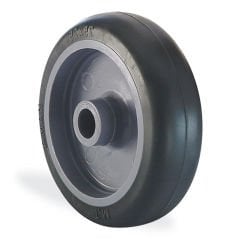 KAMA 75X25 MTB 6 mm Delik Çapı, Polipropilen Kasnaklı, Termoelastik Lastik Sırtlı, Kendinden Burçlu Teker, Yedek Teker 75 mm Çap