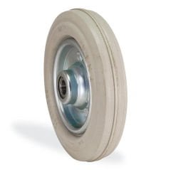 KAMA 125X37.5 SES Sac Jant Üzeri, Gri Lastik Sırtlı, Rulmanlı Teker, Yedek Teker 125 mm Çap