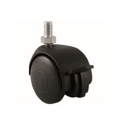 ÖZBEK 801 - PFR Döner Civatalı Çiftli Frenli Teker, Plastik Teker, 50 mm Çap