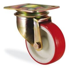 KAMA K4102PUR055 Ağır Tip Döner Maşa, Poliüretan Teker, Rulmanlı Teker, 55 mm Çap 600 ADETLİK PALET