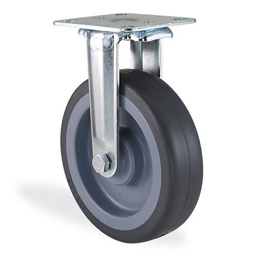 KAMA 2807MTB125 Sabit Tabla Bağlantılı Maşa, Termoelastik Sırtlı, Kendinden Burçlu Teker, Sabit Teker 125 mm Çap 25 ADETLİK PAKET