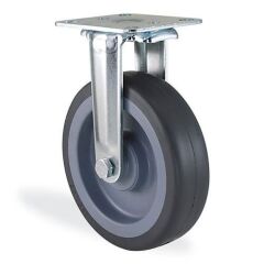 KAMA 2807MTB125 Sabit Tabla Bağlantılı Maşa, Termoelastik Sırtlı, Kendinden Burçlu Teker, Sabit Teker 125 mm Çap 25 ADETLİK PAKET