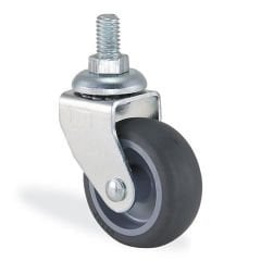 KAMA 1201MTB050 Cıvata Bağlantılı Döner Maşa, Termoelastik Sırtlı, Kendinden Burçlu Teker, Döner Teker 50 mm Çap