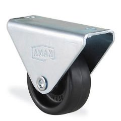 KAMA 1607MMB032 Tabla Bağlantılı Sabit Maşa, Polipropilen Sırtlı, Kendinden Burçlu Teker, Sabit Teker 32 mm Çap