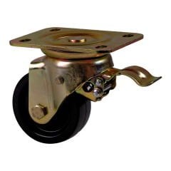 ZET 4002AYB100F31 Döner Maşalı, Tabla Bağlantılı, Frenli Yanmaz Teker 100 mm Çap