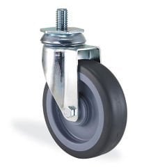 KAMA 2801MTB080 Cıvata Bağlantılı, Döner Maşa, Termoelastik Sırtlı, Kendinden Burçlu Döner Teker 80 mm Çap