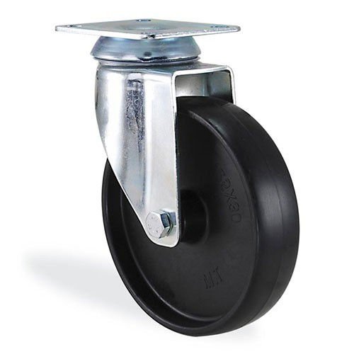 KAMA 2802MMB100 Tabla Bağlantılı, Döner Maşa, Polipropilen Sırtlı, Kendinden Burçlu Teker, Tablalı Döner Teker 100 mm Çap