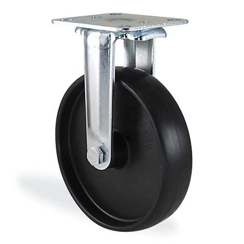 KAMA 2807MMB080 Sabit Tabla Bağlantılı Maşa, Polipropilen Sırtlı, Kendinden Burçlu Teker, Sabit Teker 80 mm Çap