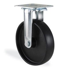 KAMA 2807MMB080 Sabit Tabla Bağlantılı Maşa, Polipropilen Sırtlı, Kendinden Burçlu Teker, Sabit Teker 80 mm Çap
