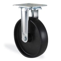 KAMA 2807MMB100 Sabit Tabla Bağlantılı Maşa, Polipropilen Sırtlı, Kendinden Burçlu Teker, Sabit Teker 100 mm Çap