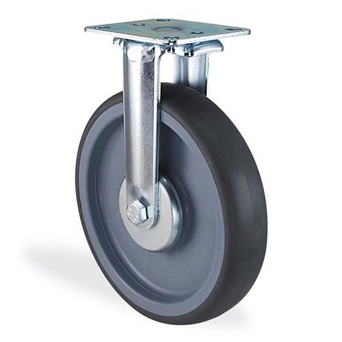KAMA 2807MTR150 Sabit Tabla Bağlantılı Maşa, Termoelastik Sırtlı, Rulmanlı Teker, Sabit Teker 150 mm Çap
