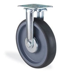 KAMA 2807MTR150 Sabit Tabla Bağlantılı Maşa, Termoelastik Sırtlı, Rulmanlı Teker, Sabit Teker 150 mm Çap