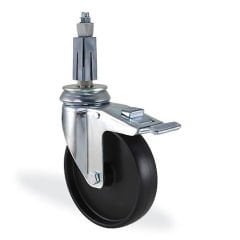 KAMA 2825MMB080F18 Kare Soket Bağlantılı, Döner Maşa, Polipropile Sırtlı, Kendinden Burçlu Teker, Soketli Teker 80 mm Çap