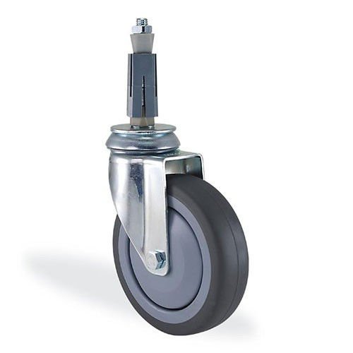 KAMA 2825MTR080 Kare Soket Bağlantılı, Döner Maşa, Termoelastik Sırtlı, Rulmanlı Teker, Soketli Teker 80 mm Çap