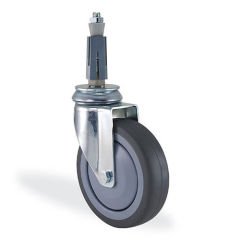 KAMA 2825MTR080 Kare Soket Bağlantılı, Döner Maşa, Termoelastik Sırtlı, Rulmanlı Teker, Soketli Teker 80 mm Çap